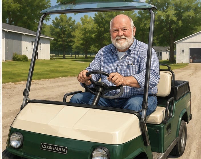 Wayne on the Cushman